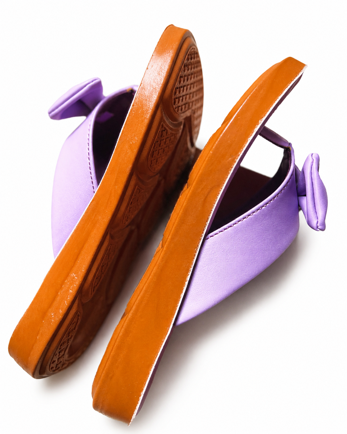 Elegant Lavender Bow Ladies Slippers item 3