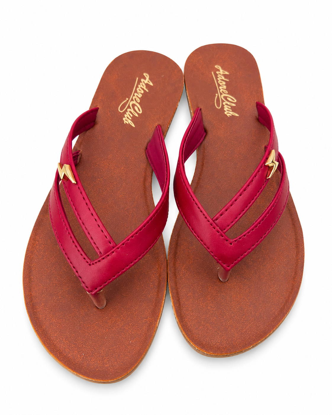 Mustard Yellow Cross-Strap Women’s Flat Chappal