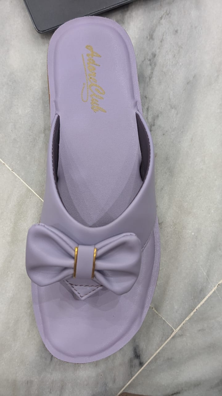 Women’s Bow Flat Sandals | Stylish Ladies Chappal – Size 6 to 10