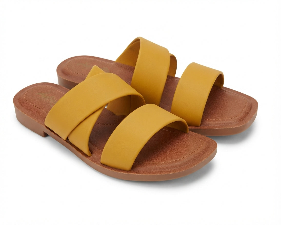 Women’s Stylish Cross-Strap Flat Sandals | Ladies Chappal – Size 6 to 10