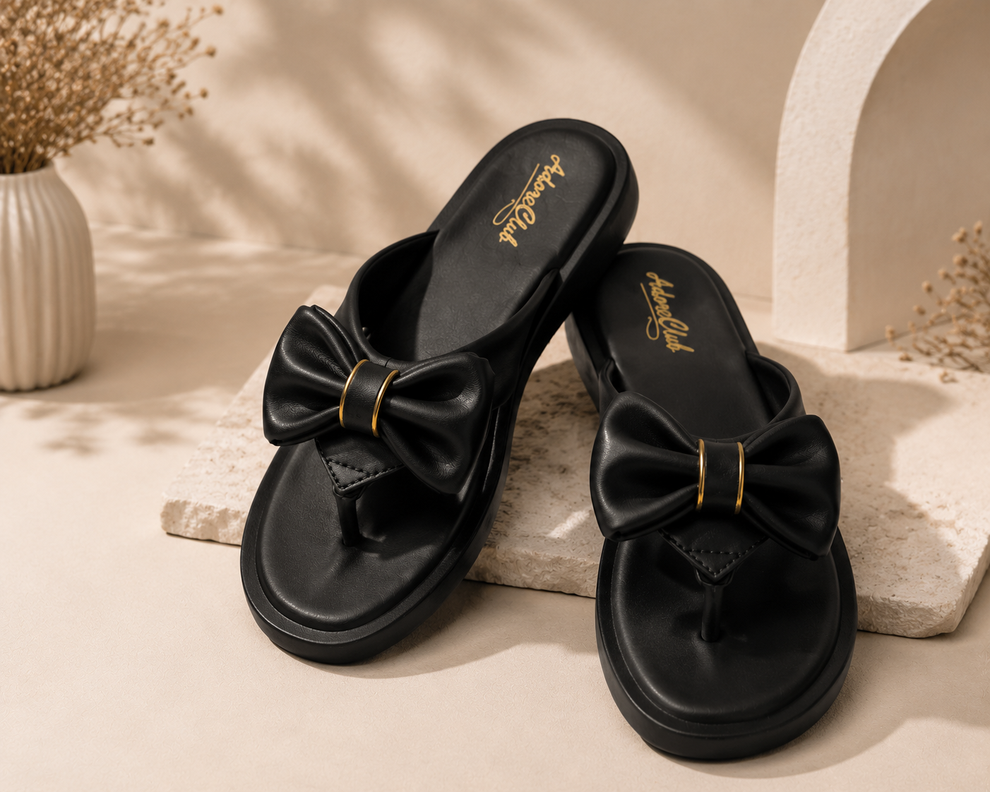 Elegant Lavender Bow Ladies Slippers item 3