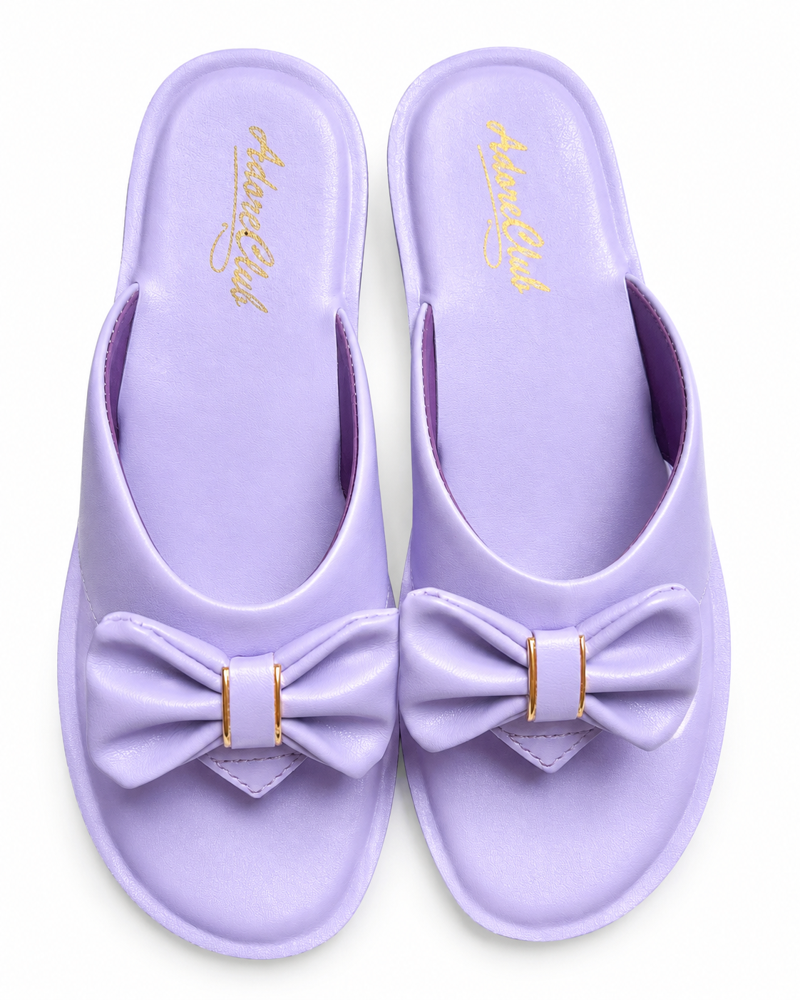 Elegant Lavender Bow Ladies Slippers item 3