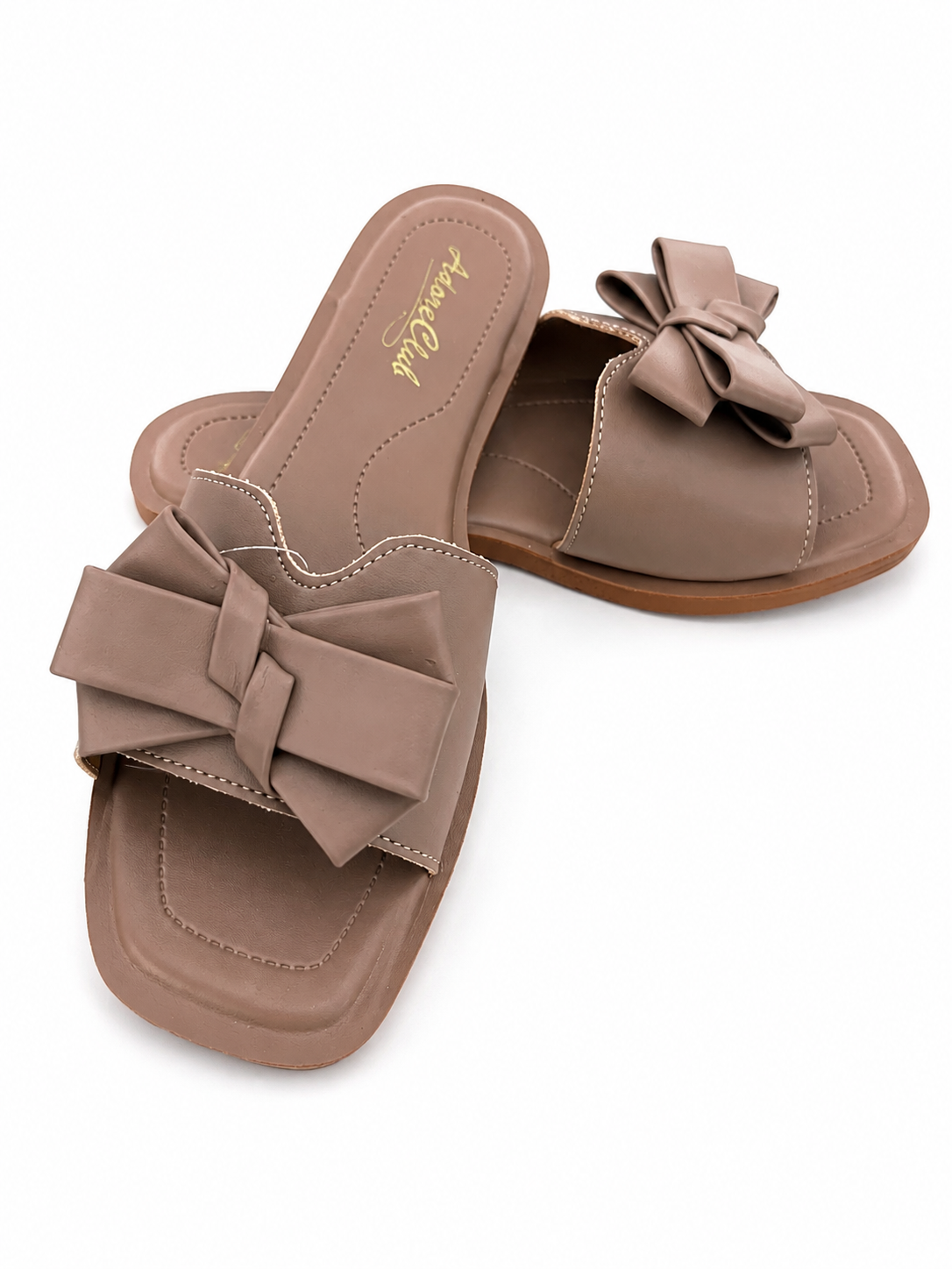 Lavender Bow Elegance Women's Slides