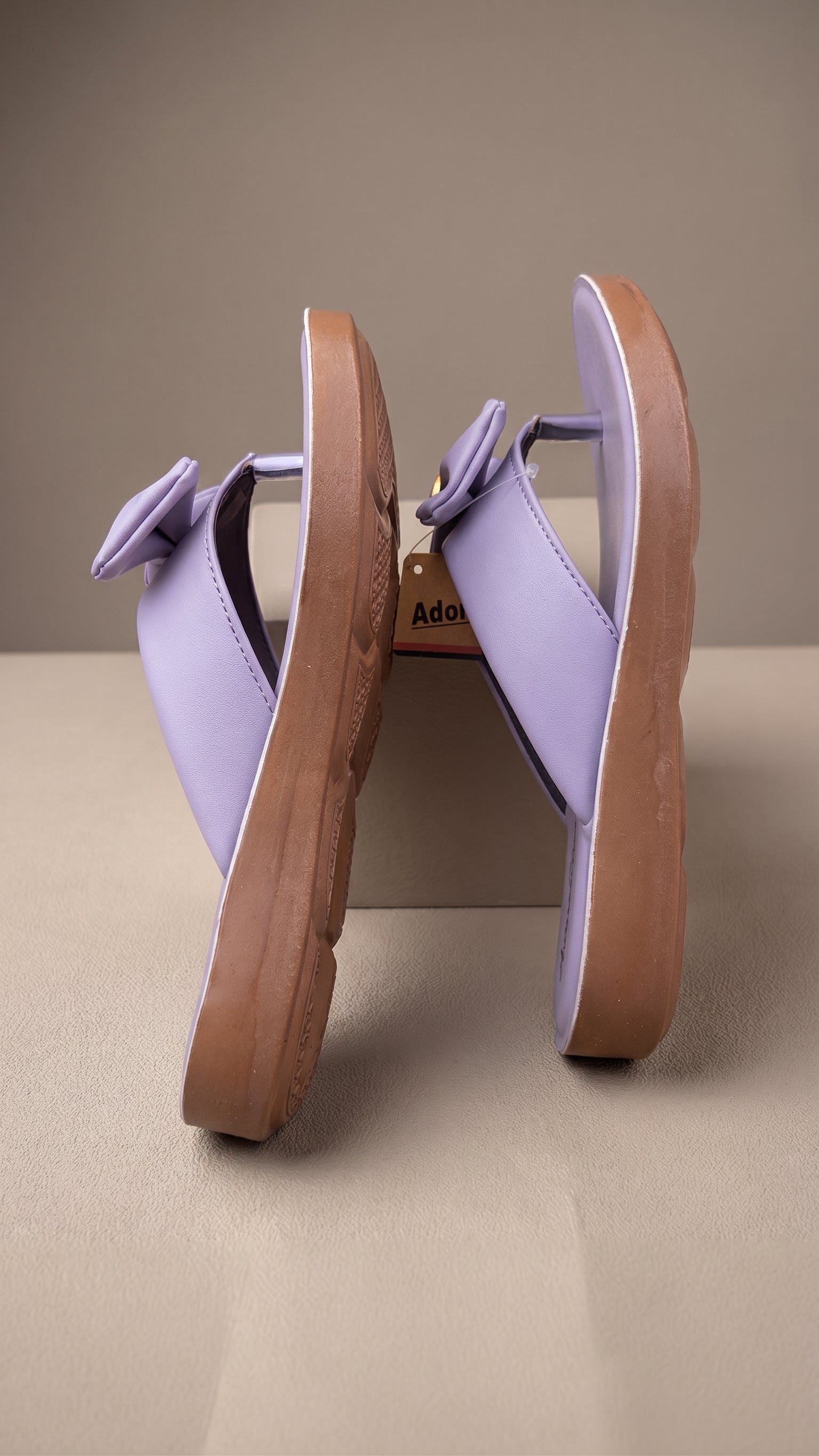 Lavender Bow Elegance Women's Slides